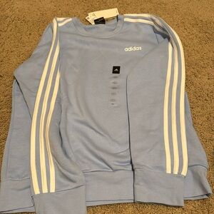 Adidas baby blue sweatshirt size Large NWT